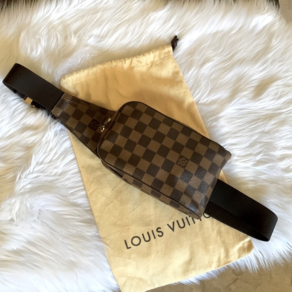 Louis Vuitton geronimos damier ebene bum bag